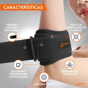 Soporte para codo Hyperz con doble compresión ajustable
