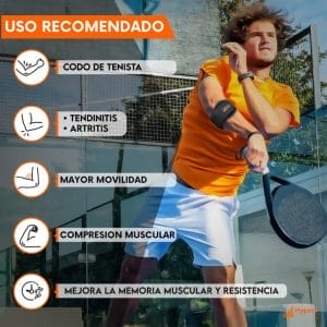 Banda para codo ajustable Hyperz para soporte de antebrazo
