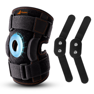 Rodillera articulada Hyperz con rótula abierta y soporte lateral