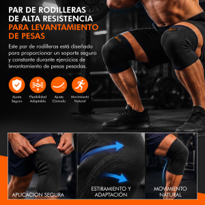 Rodillera de neopreno para gym Hyperz para sentadillas y CrossFit
